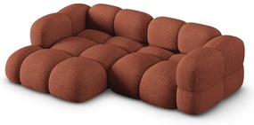 Ъглов диван в тухлен цвят (ляв ъгъл) Loretto – Cosmopolitan Design