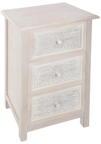 Скрин atmosphera Hina, 3 чекмеджета, MDF, Бял