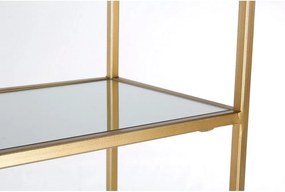 Стоманена библиотека в златист цвят 66x176x25,5 cm Elenor – Bizzotto