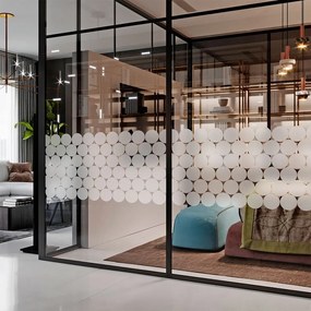 Комплект от 50 матови стикера за стъкло Circle - Ambiance