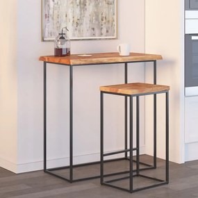 370608 vidaXL Плот за маса, 60x40x2,5 см, правоъгълен, акация масив, жив ръб