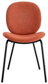 Трапезни столове в комплект от 2 броя в тухлен цвят Cori - Marckeric