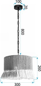 Лампа APP1736-1CP 30 cm