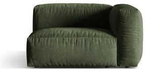 Зелен кадифен модул за диван (десен ъгъл) Martina – Micadoni