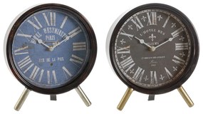Lauakell DKD Home Decor Кристал Черен Син Метал (20,5 x 5 x 24 cm) (2 броя)