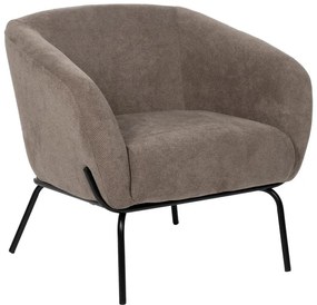 Кафяво-сиво шенилово кресло Classic – Ixia