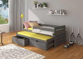 Бебешко Детско легло Mirko-180 x 80-With protector-Grafitis