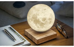 Кафява LED настолна лампа (височина 14 cm) Moon – Gingko