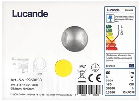 Lucande - LED Екстериорна лампа за вграждане HELENE LED/3W/230V IP67