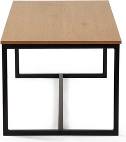 Масичка за кафе от декор от дъб в естествен цвят 47x90 cm Norden – Bonami Essentials