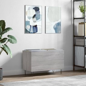 Sonata H Шкаф за винилови плочи сив сонома 74,5x38x48 см инженерно дърво