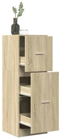 855198 vidaXL Шкаф органайзер, дъб сонома, 40x41x118 см, инженерно дърво