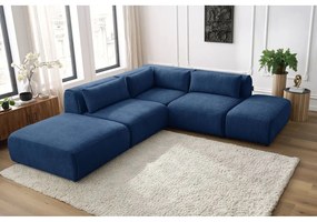 Тъмносин ъглов диван (променлив) Jeanne - Bobochic Paris