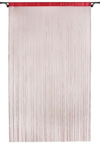 Червена завеса за врата 100x200 cm String - Mendola Fabrics