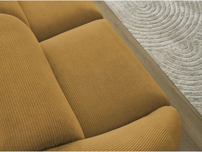 Диван от рипсено кадифе в цвят горчица 250 cm Tina – Bobochic Paris