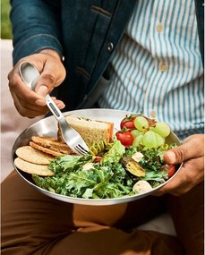 Чинии в комплект 4 бр. от неръждаема стомана в сребрист цвят ø 25,5 cm – Black + Blum