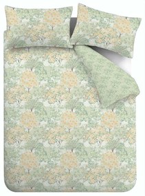 Зелено двойно спално бельо 200x200 cm Forest Blossom – Catherine Lansfield