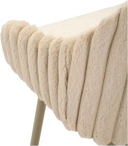 Кремави тапицирани бар столове в комплект с подлакътници 2 бр. (височина на седалката 78 cm) Alaska – Mauro Ferretti