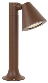 Модерен външен стълб ръждиво кафяв 30 см IP44 регулируем - Ciara