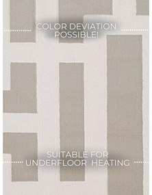 Сив/кремав килим 200x280 cm Perles Onyx – Elle Decoration