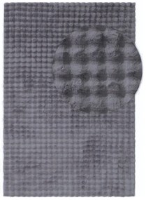 Антрацит килим подходящ за пране 160x230 cm Bubble Anthracite – Mila Home
