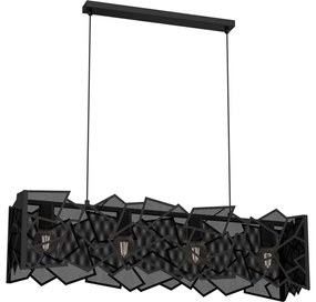 Пендел CAMO 4xE27/15W/230V черен