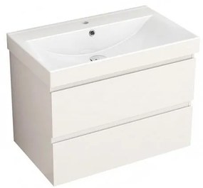 Конзолен PVC шкаф AKADIA-75 6038-75W+УМИВ. 5953W-76CM, Inter Ceramic, 73.5x50x45см