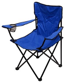 Сгъваем къмпинг стол син