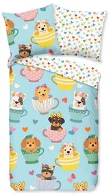 Памучно спално бельо за детско легло 90x130 cm Dogs - Bonami Selection