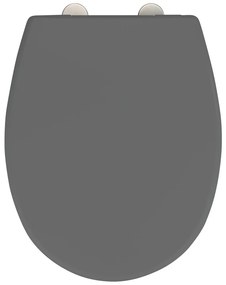 Сива тоалетна седалка от неръждаема стомана Vorno - Wenko