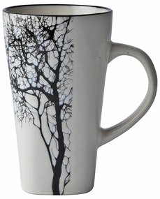 Бяла керамична чаша , 400 ml Winter Tree - Villa Collection