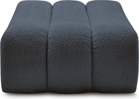 Тъмносиня табуретка от прежда с примки от букле Azra – Bobochic Paris