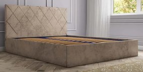 Спалня Gama с подматрачна рамка-160x200-Бежов