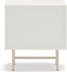 Бежово/кремаво матово нощно шкафче с рафтове Nube – Teulat