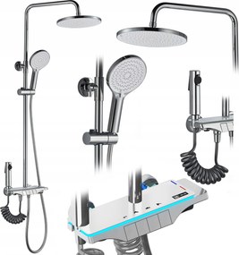 Комплект за душ REA Savio Led Chrome