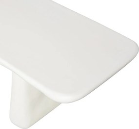 Пластмасова градинска пейка в цвят слонова кост Loggia – WOOOD