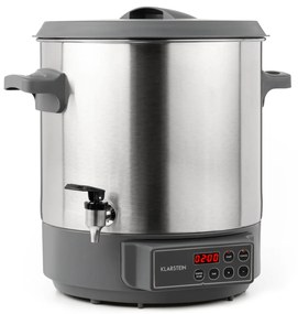 Klarstein Lady Marmalade, машина за консервиране, контейнер за напитки, 27L, 100 ° C, 12h, неръждаема стомана