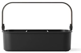 Черен органайзер за баня от рециклирана пластмаса Bellwood – Umbra