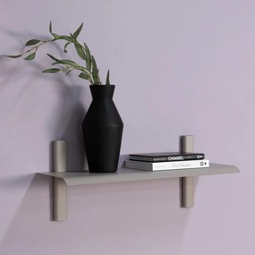 Сиво-бежов метален стенен рафт 60 cm Hola – Spinder Design