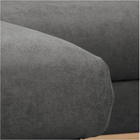 Тъмносив ъглов диван (ляв ъгъл) Beata - Ropez