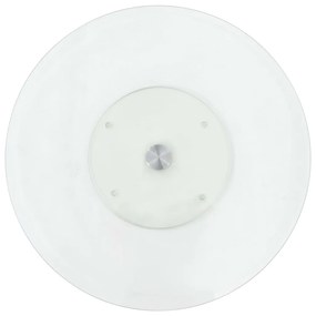 249498 vidaXL Въртящо се плато за сервиране прозрачно 60 см закалено стъкло