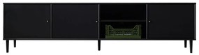 Черен ТВ скрин с метални крака Mistral 233 - Hammel Furniture