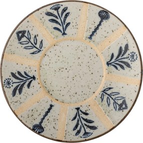 Десертна глинена чиния в светлосин и кремав цвят ø 16 cm Leonie – Bloomingville