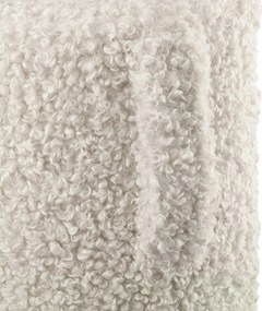 Бежова табуретка от прежда с примки от букле Teddy – Blomus