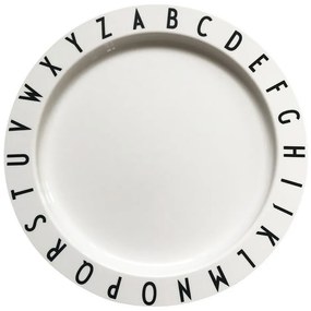 Бяла детска чиния, ø 20 cm Eat &amp; Learn - Design Letters