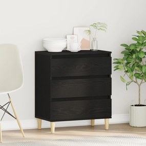 Sonata H Стенен шкаф Черен Дъб 60x35x70 см Инженерна дървесина