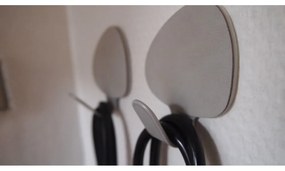 Светлосиви стоманени комплект куки 2 бр. Curve M Nupo – LIND DNA