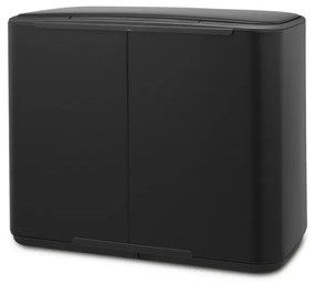 Кош за боклук Brabantia Bo Pedal 1000236, 36 л, Леко затваряне, Противоплъзгаща основа, Устойчив на пръстови отпечатъци, Черен