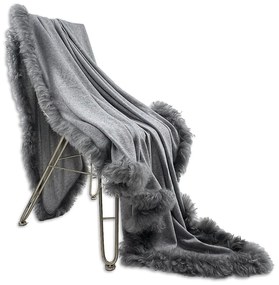 Одеяло от вълна и кожа 140x180 cm - Native Natural