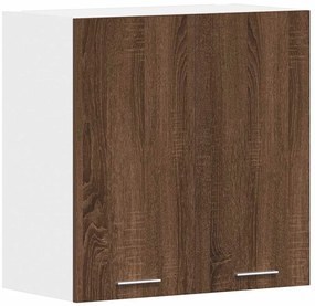 815113 vidaXL Окачен шкаф, Lyon кафяв дъб, 60x31x60 см, инженерно дърво